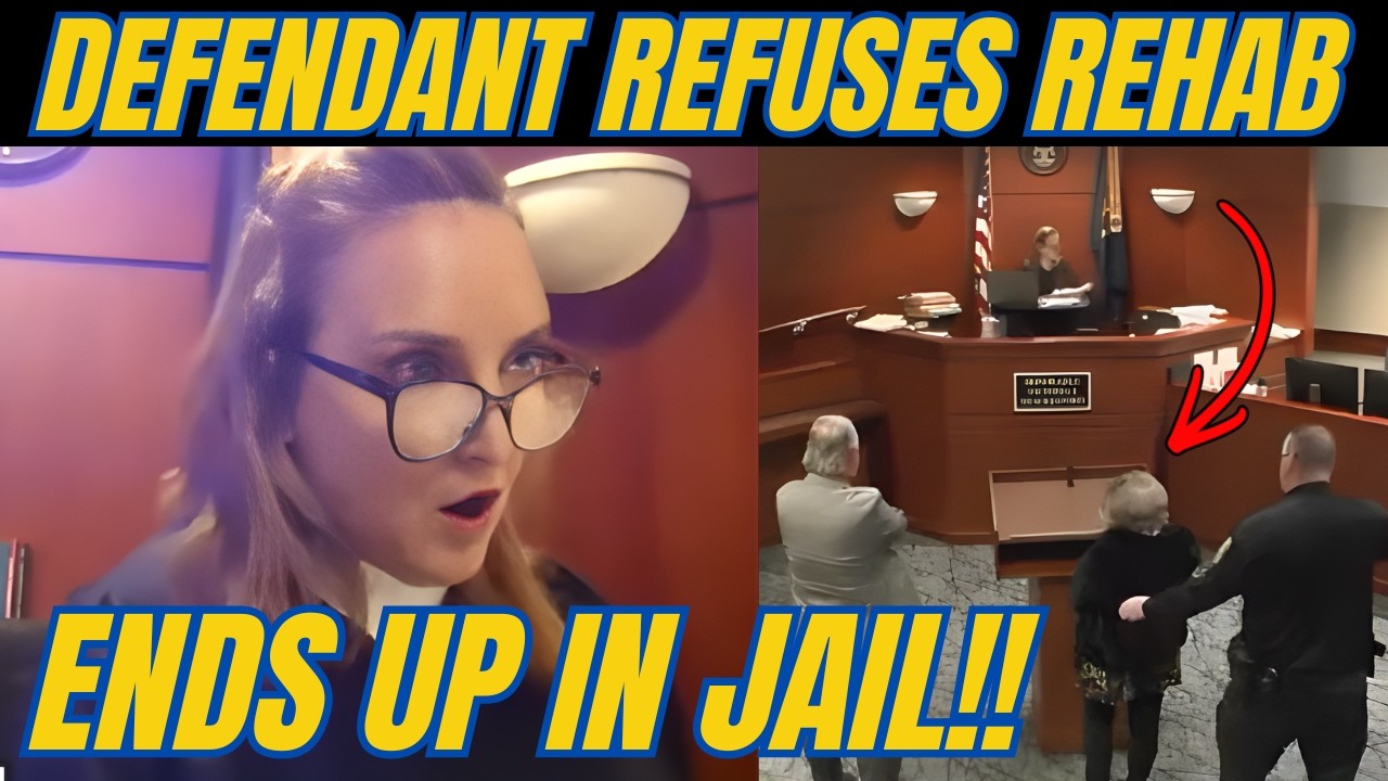 Подсудимая НЕ хочет проходить реабилитацию. Судья Шаклфорд приговаривает её к тюремному заключению!