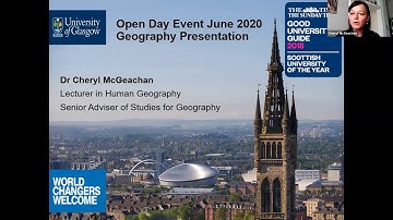 Virtual open day presentation for Geography June 2020