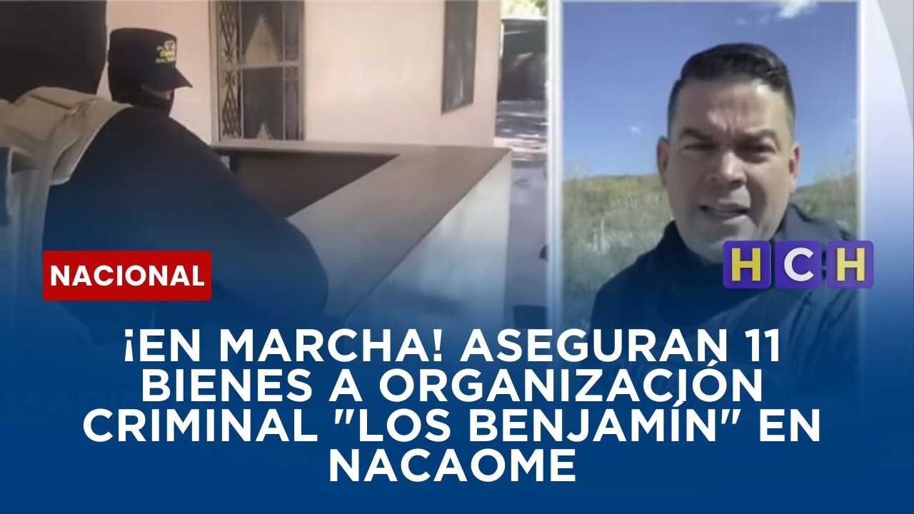 ¡En marcha! Aseguran 11 bienes a organización criminal 