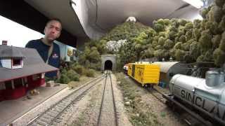 🔴Tour of a large HO Train layout with Amazing detail