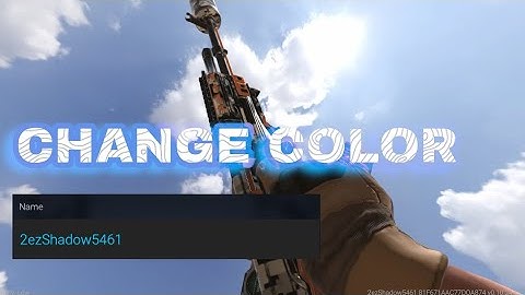 HOW TO CHANGE YOUR NAME COLOR