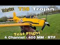 Volantex T28 Trojan - RC Plane Test Flight (4 Ch, 400 mm) War Bird 