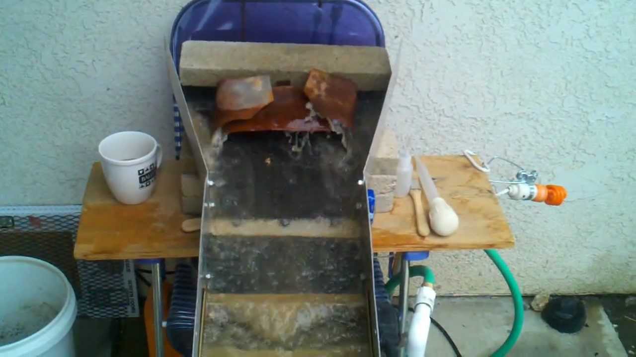 Gold sluicing or Dry Washing from home Never loose your Gold YouTube