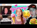 Drawing your favourite FOOD on Omegle "Surprise Reactions" | rooneyojr