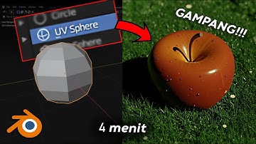 TOTURIAL MODELING APEL REALISTIS 3D   BLENDER 2 9
