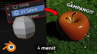 TOTURIAL MODELING APEL REALISTIS 3D   BLENDER 2 9 screenshot 4