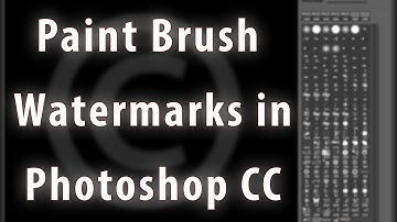 Watermarks in Photoshop CC with Brushes