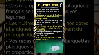 Le plastique est dans ton assiette... sans le savoir