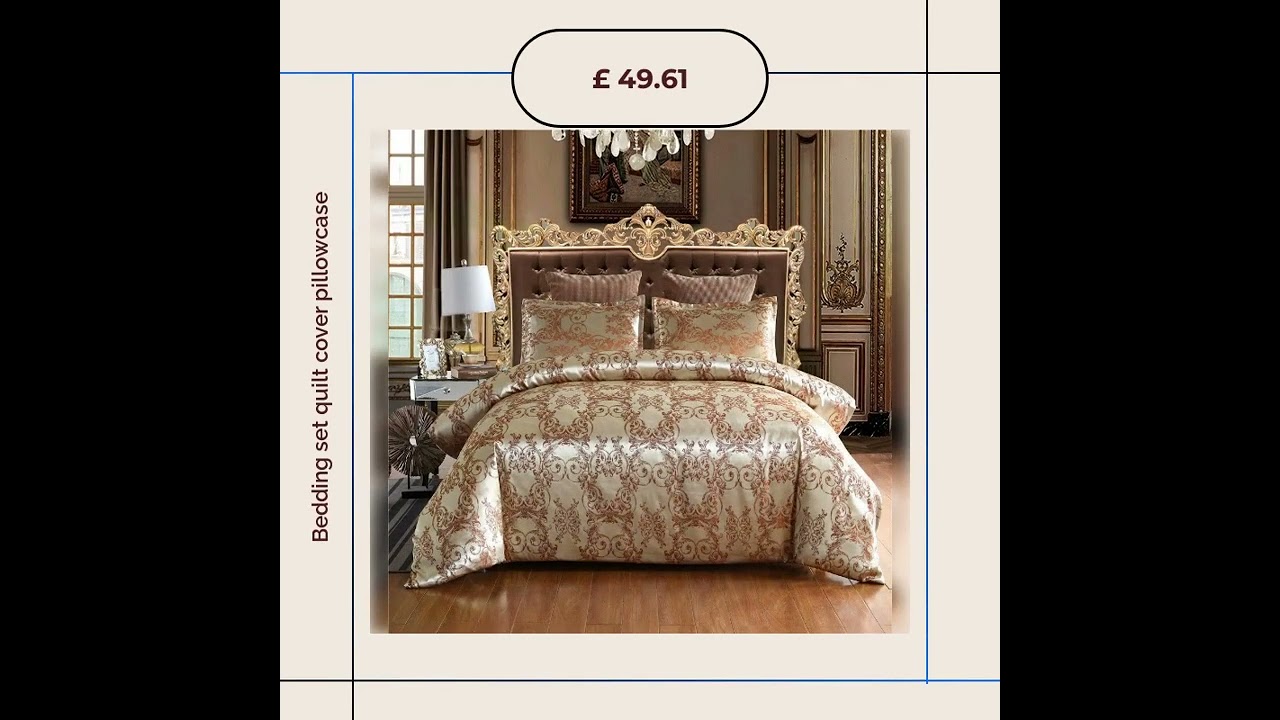 Bedding set quilt cover pillowcase