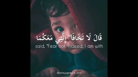 قالَ لا تَخافا إِنَّنِي مَعَكُما أَسْمَعُ وَأَرى || القارئ شريف مصطفى