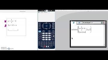 Solve Linear System with TI-Nspire Video 8