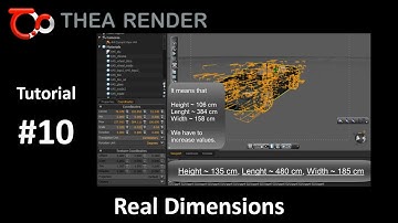 Thea Render --- Real Dimensions--- Tutorial #10