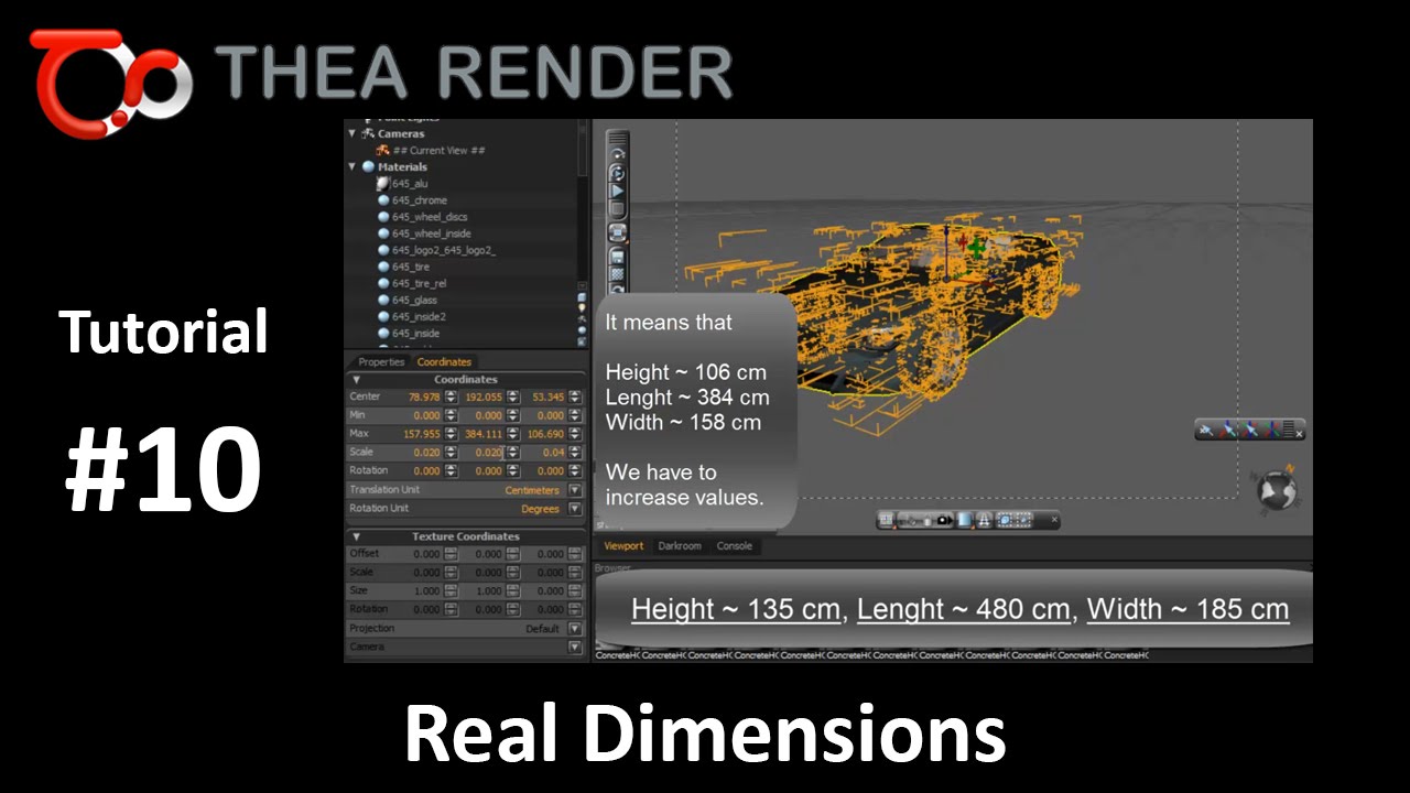 Thea Render --- Real Dimensions--- Tutorial #10 - YouTube
