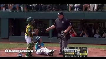 Obstruction or not?  What