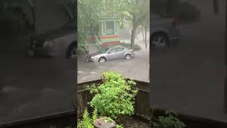 Heavy Rain Brings Flooding To Providence, Rhode Island