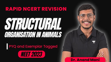 Structural Organisation in Animals | Rapid NCERT Revision | Biology | NEET 2023 | Dr. Anand Mani