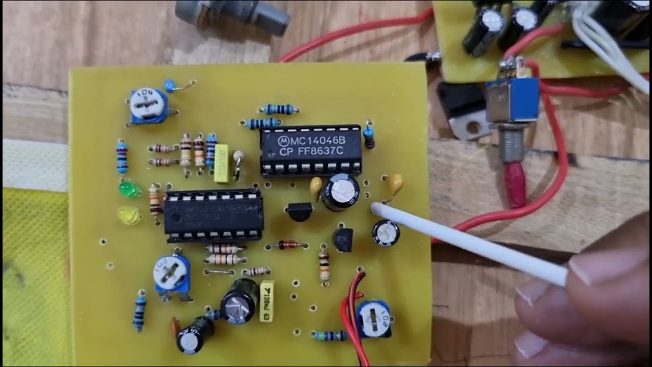 صناعة وتركيب دائرة VCO مع البولوني