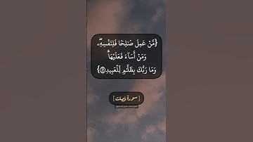 سورة فصلت الآية ٤٥ الى ٤٧ بصوت الشيخ محمد صديق المنشاوي