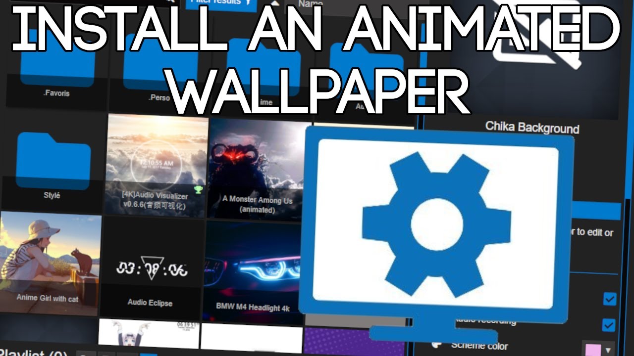 How to install an animated background [WALLPAPER ENGINE] - YouTube