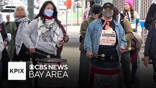 Supporters rally for pro-Palestinian protesters who shut down Golden Gate Bridge in April