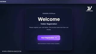How to Register a Visitor in our Vistron | Step-by-Step Guide
