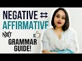 TRANSFORMATION OF SENTENCES: NEGATIVE TO AFFIRMATIVE & AFFIRMATIVE TO NEGATIVE❗LEARN EASY TRICKS❗