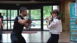 Salt Lake County female mayors join Elizabeth Smart for empowering self defense class