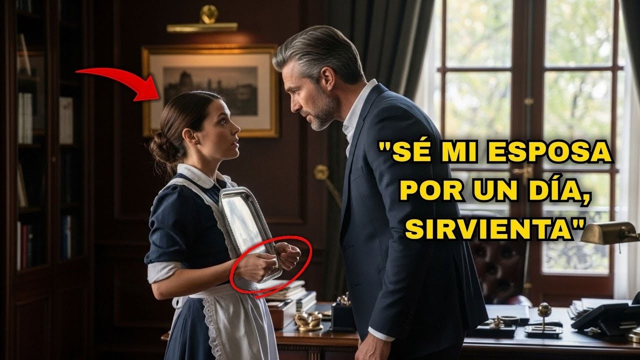 SÉ MI ESPOSA POR UN DÍA_, DIJO EL MILLONARIO A LA HUMILDE SIRVIENTA, LO QUE ELLA HIZO