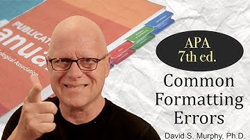 Common Errors in APA Formatting