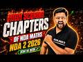 HIGH SCORING CHAPTERS of NDA Maths 🔥 MOST IMPORTANT CHAPTERS of NDA Maths 🤯 NDA Maths Scoring Topics
