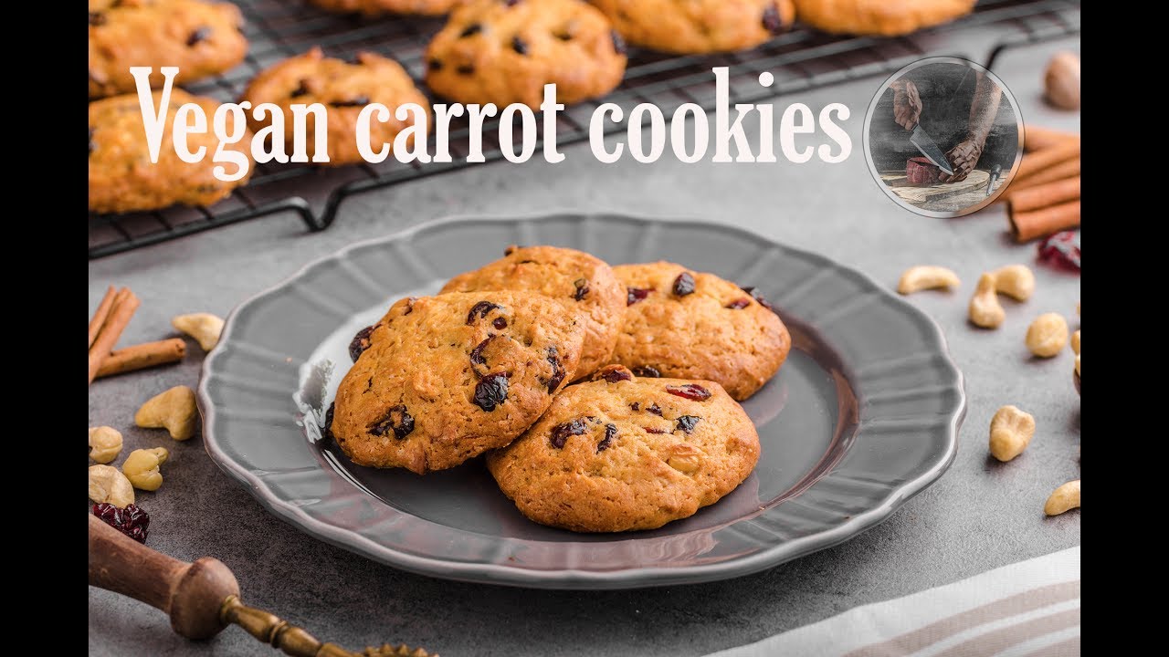 Vegan carrot cookies, delish by creativekitchen YouTube