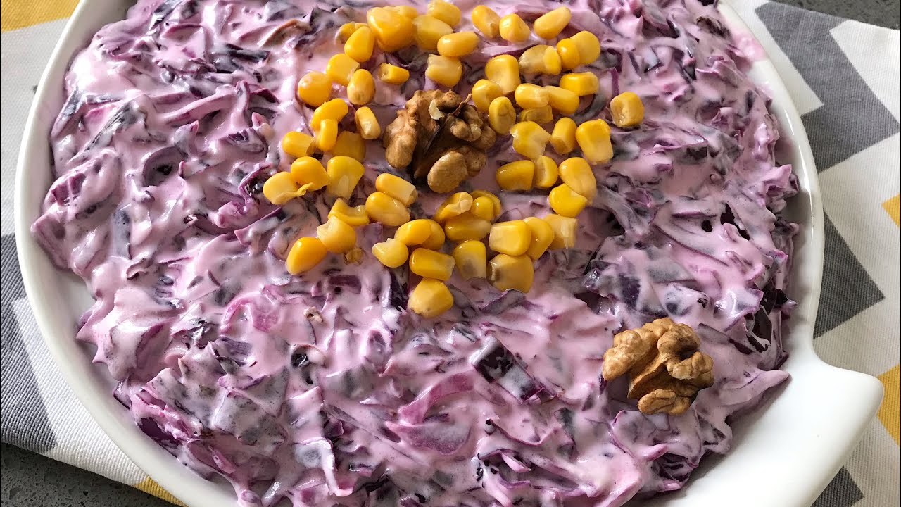 YOK BÖYLE SALATA DEDİRTECEK MOR LAHANA SALATASI