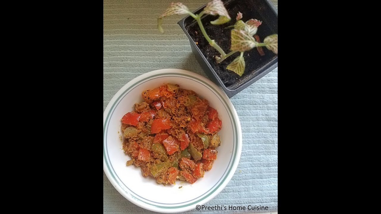 Capsicum dry curry YouTube