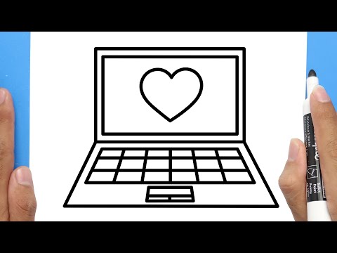 How to Draw a Laptop Computer | Step by Step TUTORIAL