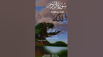 [لله الأمر من قبل ومن بعد ويومئذ يفرح المؤمنون ] [ سورةالروم ]تلاوةخاشعة ][سعد الغامدي ]
