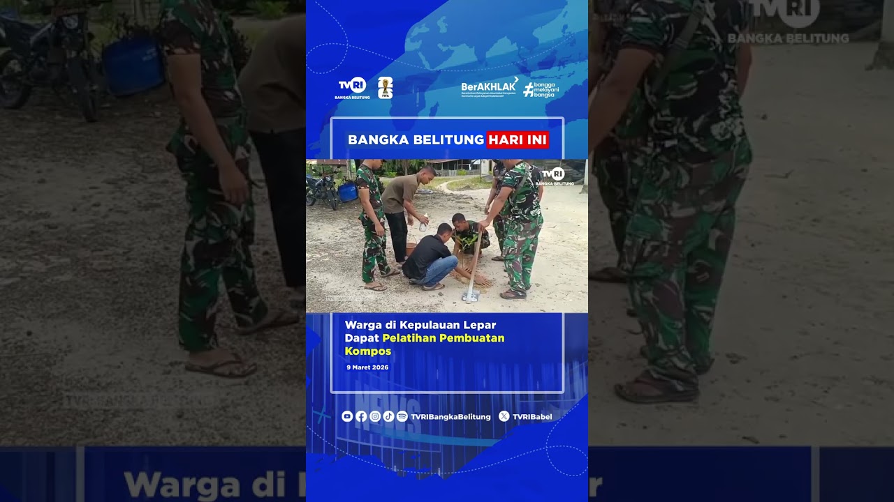 Warga di Kepulauan Lepar Dapat Pelatihan Pembuatan Kompos