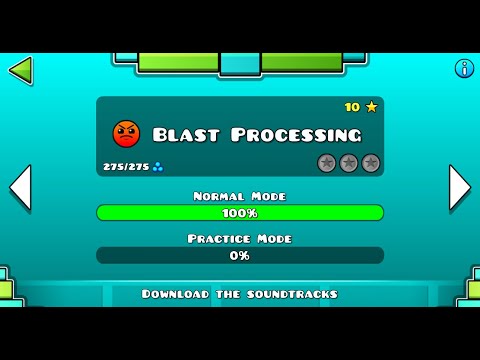 Blast Processing with 30 fps and bad quality │Geometry Dash