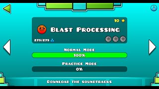Blast Processing with 30 fps and bad quality │Geometry Dash