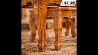 🪵 Saheb Royal Carve Collection – Nested Tables #sahebinternational #30monthwarranty #furniture