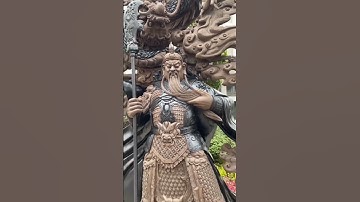 Tuyệt tác tượng gỗ quan công #shorts #cnc_đông_phương