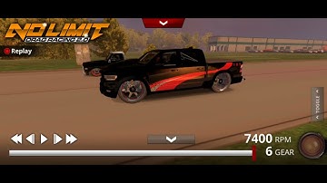 No limit drag racing 2.0 tune fastest Dodge Ram TRX on big wheel 28s