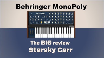BEHRINGER MonoPoly: unboxing initial review & first impressions (hi res version link in description)