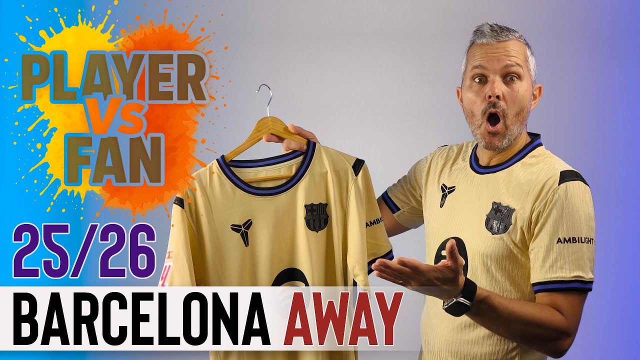 Away Barcelona Jersey 2025/26 - Player vs Fan Version