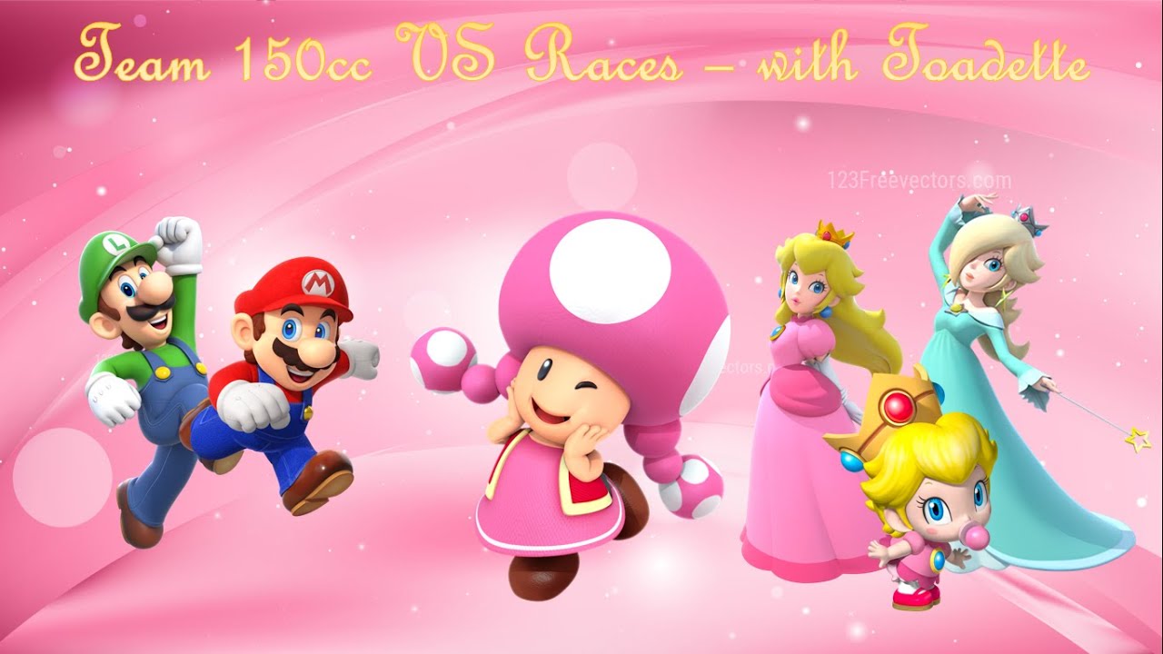 Mario Kart Wii - Team 150cc VS Races (Frantic Items) - Toadette Gameplay (with Commentary)