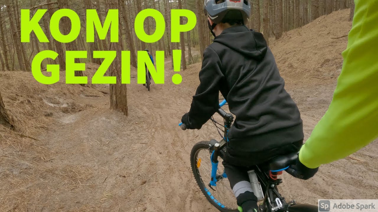 MTB Route Schoorl || Hoe ik mijn gezin op sleeptouw neem || 4K