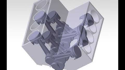 V8 engine modeling in catia