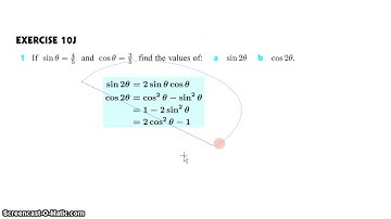 IB SL Math Topic 3 3 3 1 Working with Double Angle Theorem