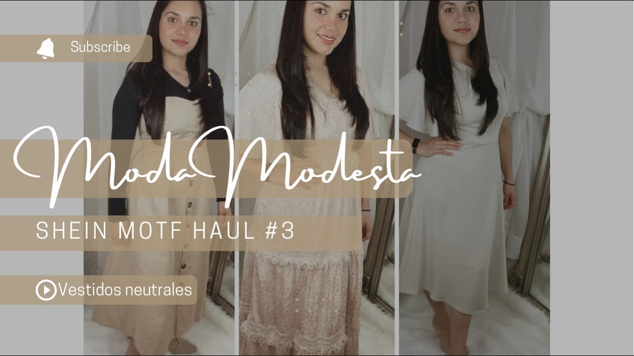 SHEIN MOTF Haul 3 | outfits modestos|VESTIDOS ELEGANTES COLORES NEUTRALES. Para chicas cristianas.