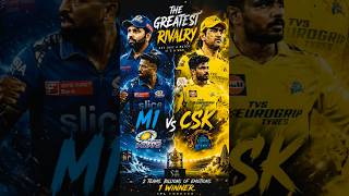 The Greatest Rivalry Week started  !! 🥵💀 #mivscsk #ipl #mi #csk #shorts #cricket #t20