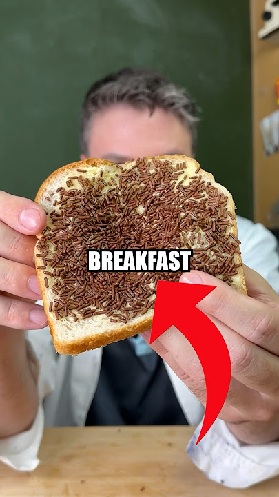 This is a breakfast made with chocolate sprinkles?!